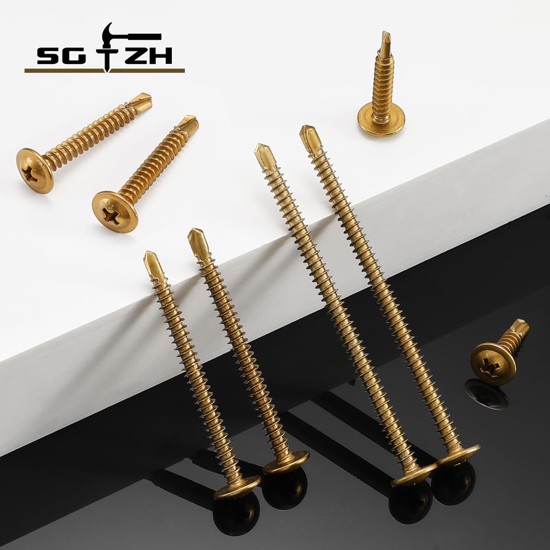 #8 x 2 Inch Sheet Metal Screws 250Pcs Bronze 410