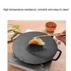 Round BBQ Grill Pan Metal Nonstick Grill Barbecue Plate Multifunctional