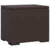 vidaXL Ottoman with Cushion - Sturdy and Durable Poly Rattan