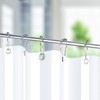 Titanker Shower Curtain Hooks Rings, Rust-Resistant Metal Shower Curtain Hooks