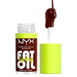 Nyx Professional Makeup, Fat Oil Lip Drip Gloss Brillo Labial Efecto Jugoso, Hasta 12H de Hidratación, con Aceite de Frambuesa, Fórmula Vegana, 4.8 ML
