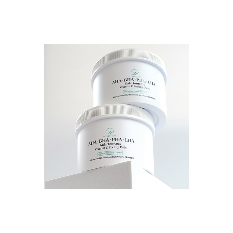 Bionature O21 Abapara Galactomyces Vitamin C Peeling Pads 60 Sheets