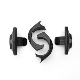 Windshield Clamp Kit for Polaris Rzr 2207386, Lock & Ride Windshield Clamp Kit Plastic, Black 2 PCS