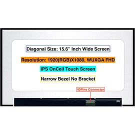EM EMAJOR TECH New Screen Replacement for LP156WFD(SP)(H2) LP156WFD-SPH2 1920X1080 FHD OnCell Touch LCD LED Display with Set of Adhesive Tape