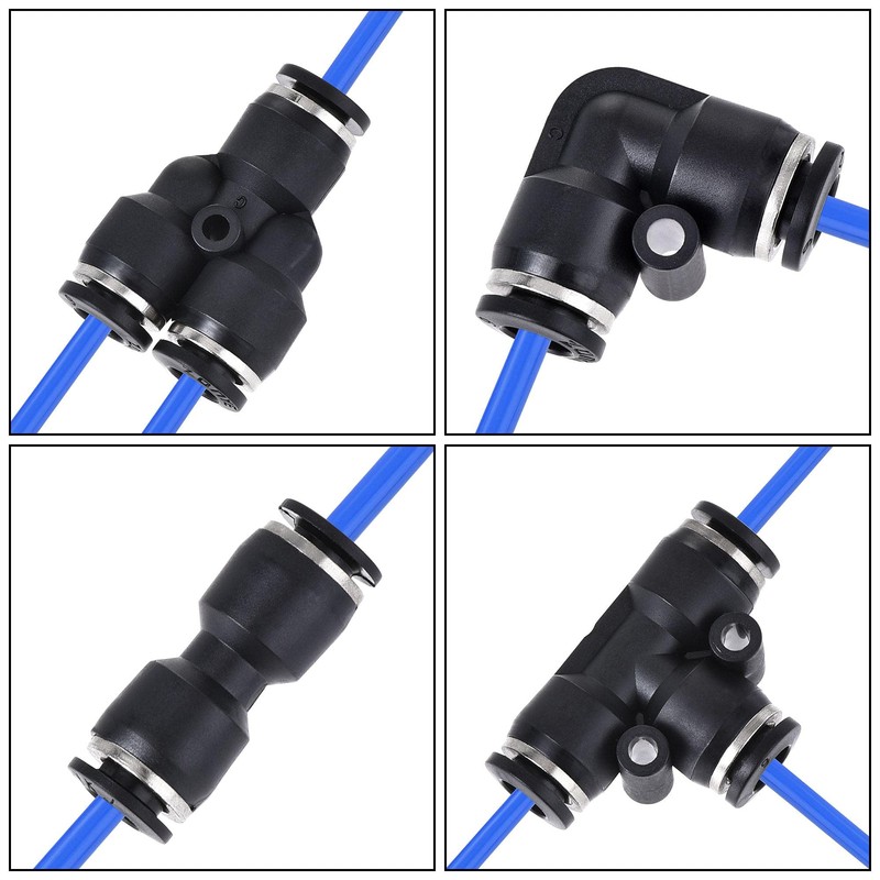 sourcing map Pneumatic 6mm OD PU Air Hose Pipe Tube