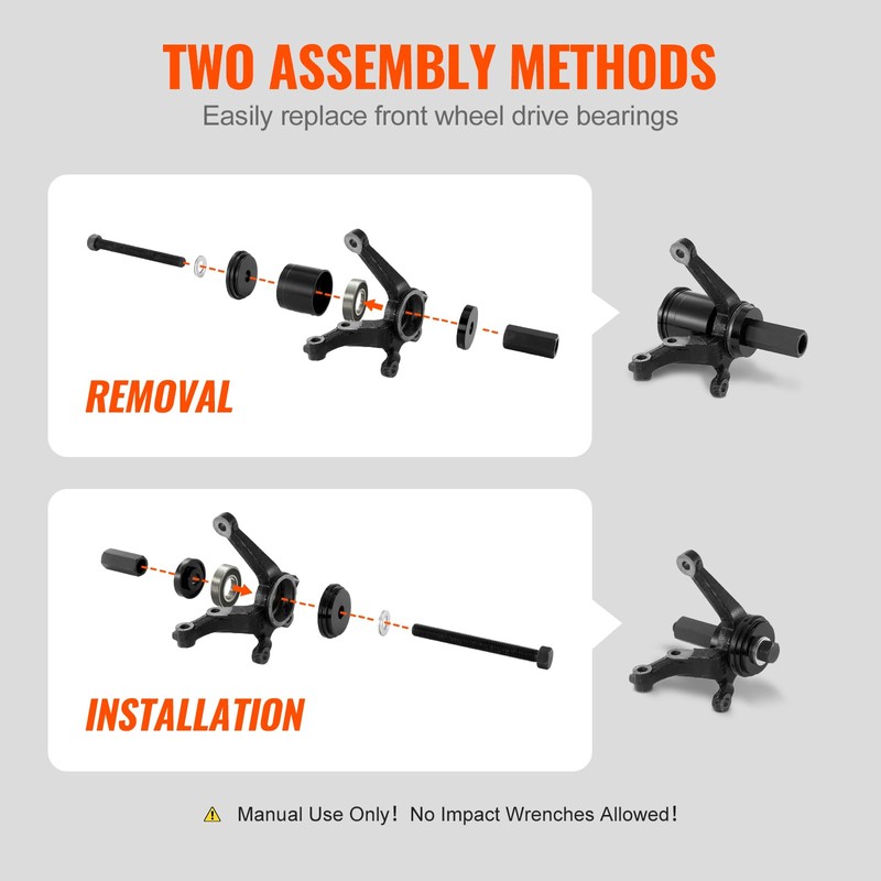 VEVOR Wheel Bearing Press Kit, 23 pcs FWD Bearing Puller