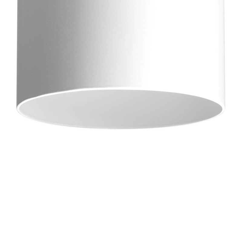 Progress Lighting 6-Inch Cylinder Outdoor Ceiling Light, 1-Light Modern Flush