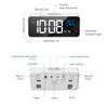 【2024 Upgraded】Digital Alarm Clock with Large Led Temperature Display, Portable