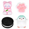 4 PCS Taba Squishy Kit, Fufu Squishy Cat Paw Cat