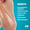 50 Pack Waterproof Transparent Film Dressings - 2 Sizes