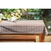 texpot Tablecloth 100 x 140 cm Brown/White Checked Cotton 2