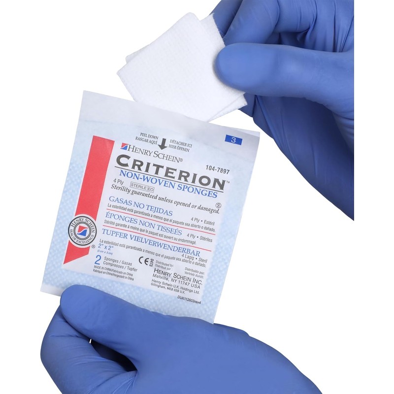 Henry Schein Rayon/Polyester Blend Non-Woven Sponges, 2 in x 2