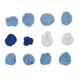12pcs Car Polishing Pad Bonnet Set Strong Adsorbing Microfiber Synthetic Fleece for 5‑6in Car Polisher