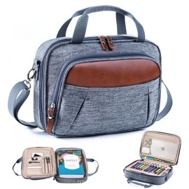 Aplufine Large Bible Cover for Men - Bible Cover Case for Women - Bible Carrying Case - Bible Bag Bible Carrier with Pockets for Bible Tabs,Bible Study Supplies -Book Cover Protector for Book Lovers