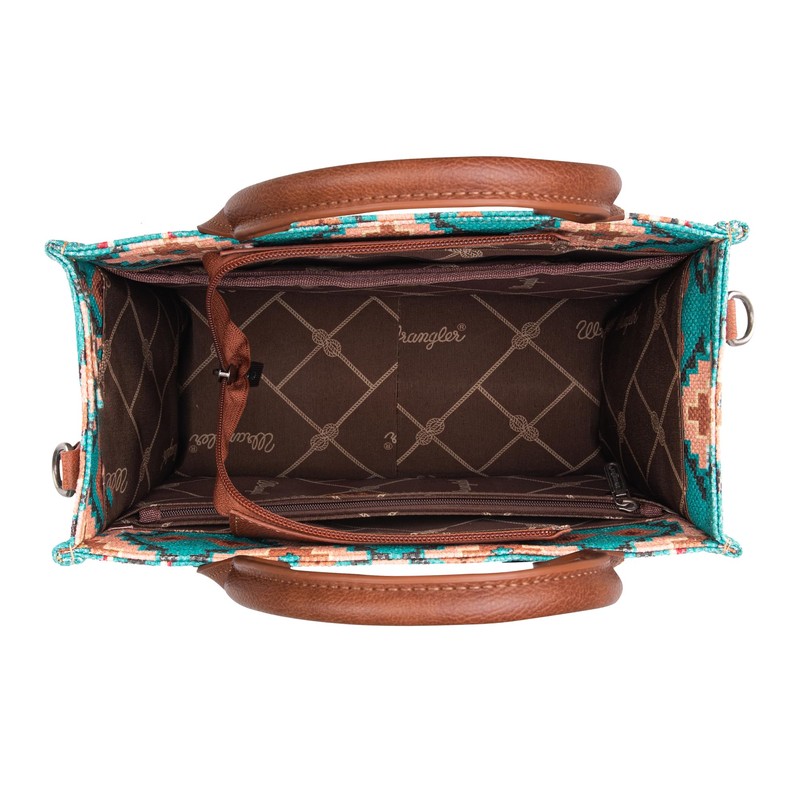 Wrangler Turquoise Aztec Small Handbag
