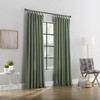 Archaeo Washed Cotton Twist Tab Curtain, 52" x 63", Moss