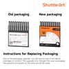Shuttle Art Rollerball Pens, 10 Pack (8 Black, 1 Blue,