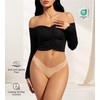 DEANGELMON Women Seamless Bikini Cheeky Underwear Invisible No Show Panties