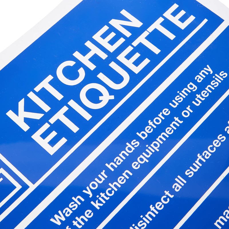 Caledonia Signs 18573H Kitchen COVID19 guidelines