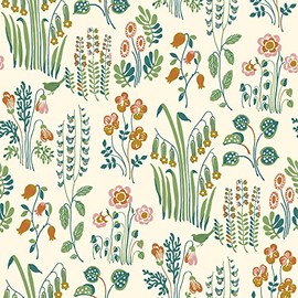 Tempaper x Novogratz Multicolor Tallulah Belle Removable Peel and Stick Wallpaper, 20.5 in X 16.5 ft, Made in The USA