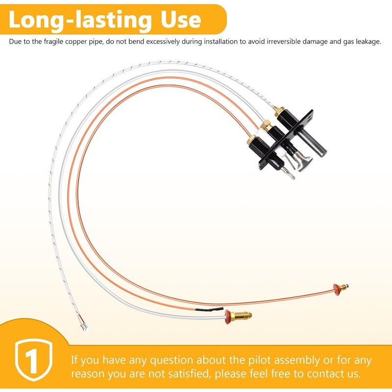 Criditpid 4021-736 Natural Gas Pilot Assembly for Heat N Glo,