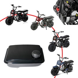 JMCHstore Vent Gas Fuel Tank For Coleman RB100 Monster Moto 80cc MM-B80, Screw on Fuel Tank for Motovox MBX10 Mega Moto105cc Mini bike, MotoTec 105cc 3.5HP Kids Scooter, MM-K80R Mega Max Go kart