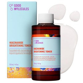 Good Molecules - Niacinamide Brightening Toner 120ml/4oz - Facial Toner with Niacinamide, Vitamin C, and Arbutin For Even Texture, Tone -...