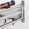 NOT INCLUDE Stainless Steel Microwave Oven Rack Wall-Mount Kitchen Shelf
