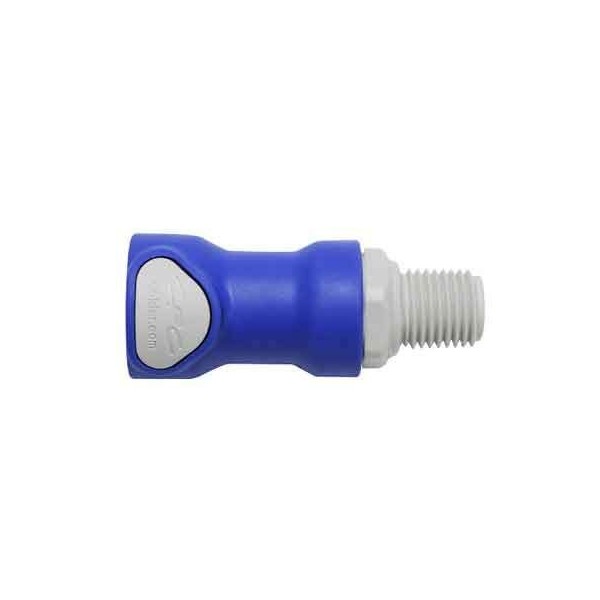 Battery Watering Technologies Threaded Female Connector Blue 1/4"