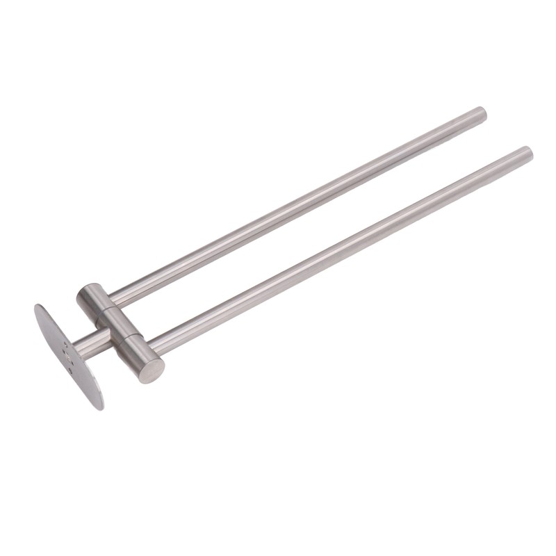 Stainless Steel Toilet Paper Bracket Single Seat 2 Poles Rotatable