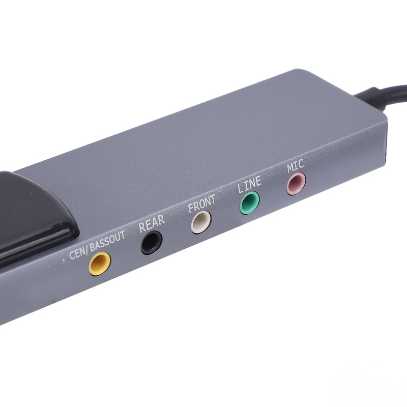 External Sound Card with 3.5 Mm Audio Jack, Support Optical