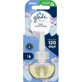 Glade Plug in Air Freshener Refill, Electric Scented Oil Room Air Freshener, Clean Linen, 20ml