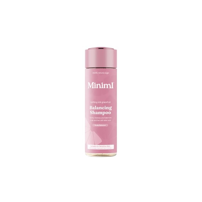 Miniml Balancing Shampoo - Uplifting Pink Grapefruit 400ml, 99.6% Natural,