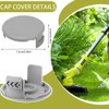 Galenkong 2 Pieces Trimmer Spool Cover Cap Compatible with Ryobi