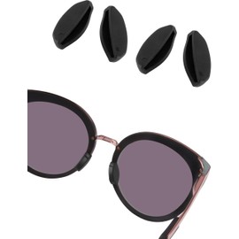 Bowyer 2 Pairs Replacement Nose Pads Compatible with Oakley Frogskins Range/Top Knot/HSTN/Side Swept/Spindrift/Wildrye/Sielo Sunglass-Black