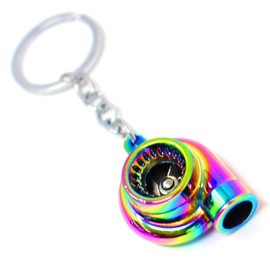 VmG-Store Turbo Flip Flop Keyring with Rotating Compressor Wheel, Flip flop