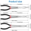 3Pcs Hose Gripper Plier 11inch Carbon Steel Spark Plug Removal