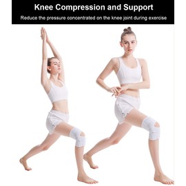 SUJAYU Knee Brace for Women Men Knee Braces for Knee Pain, Adjustable Compression Sleeve Knee Brace for Meniscus Tear with Side Stabilizers (Black, X-Large)