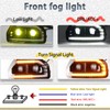 PGTOPONE Switchback White/Amber LED Front Bumper Light Daytime Running Lamp