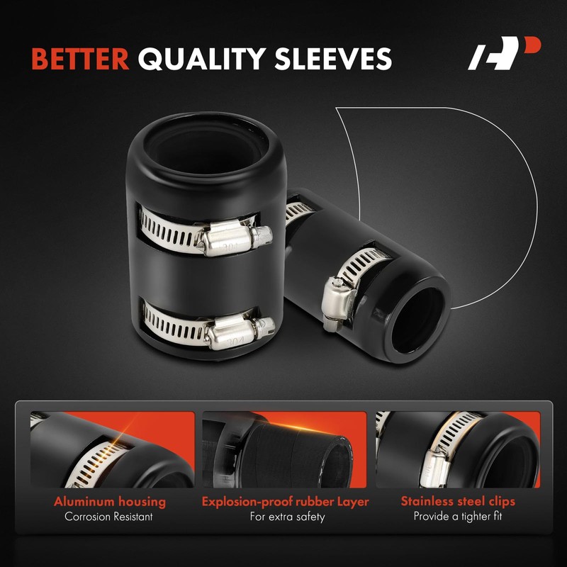 A-Premium 48" & 44" Universal Flexible Radiator Hose - Stainless