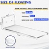Treela 20 Pack Floating Shoe Shelves for Wall Acrylic Floating