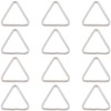 CRASPIRE 1 Box 12Pcs Metal Triangle Ring Buckle Platinum Linking