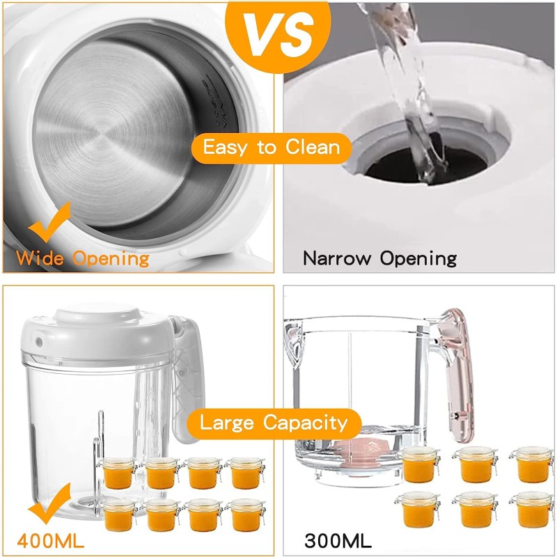 Baby Food Maker, 4 in 1 Baby Food Processor and
