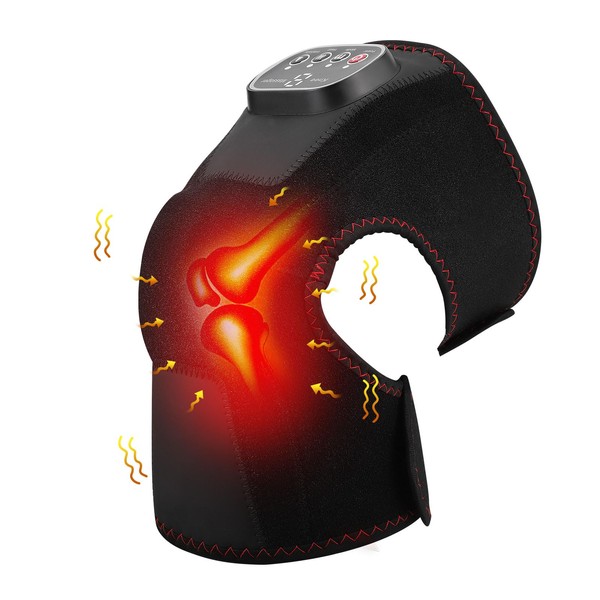 Heated Knee Massager - Cordless Rechargeable Heated Knee Pads, 3