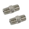 2pk 1/8" BSP Male to Male Air Line Hose Compressor