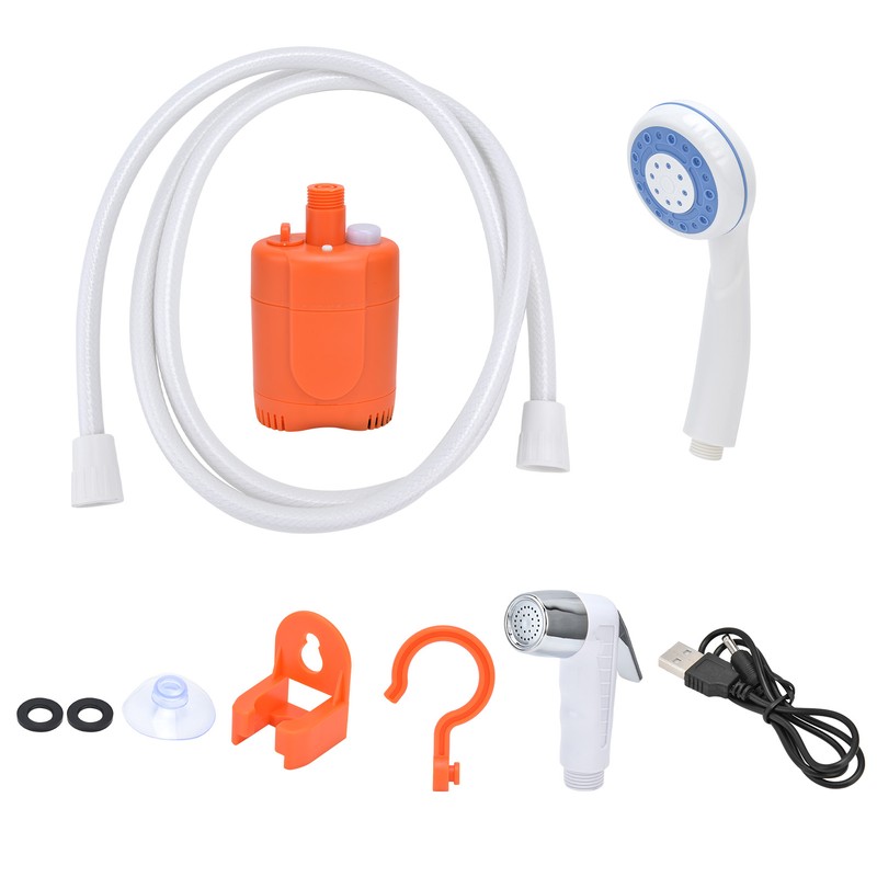Portable Outdoor Shower Set Camping Shower Pump Handheld Sprayer for