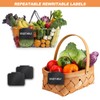 Label Holder Clip Pack of 12 Basket Labels Clips Black