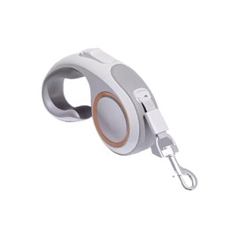 SAIGA CASA Retractable Dog Leash for Medium Dogs – Strong Nylon Tape with Anti-Slip Handle & One-Hand Brake | 8ft Tangle-Free Lead