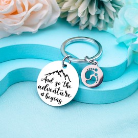 New Mom Gifts Mothers Day Gift for New Mama Keychain Mommy to Be Pregnancy Gifts for Expecting Mom Keychain for Women Gender Reveal