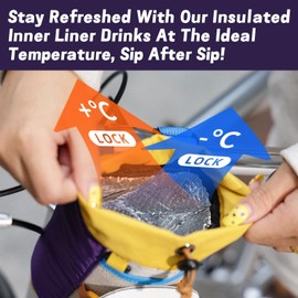 ACRUNU Bicycle Bottle Bag Bottle Holder Handlebar Bag Without Screws Water Bottle Holder Bicycle Bottle Holder Drinks Holder Insulated Water Bottle Holder Purple